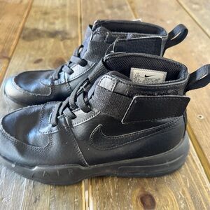 Nike Air Size 1.5 Youth Black High-Top Sneakers